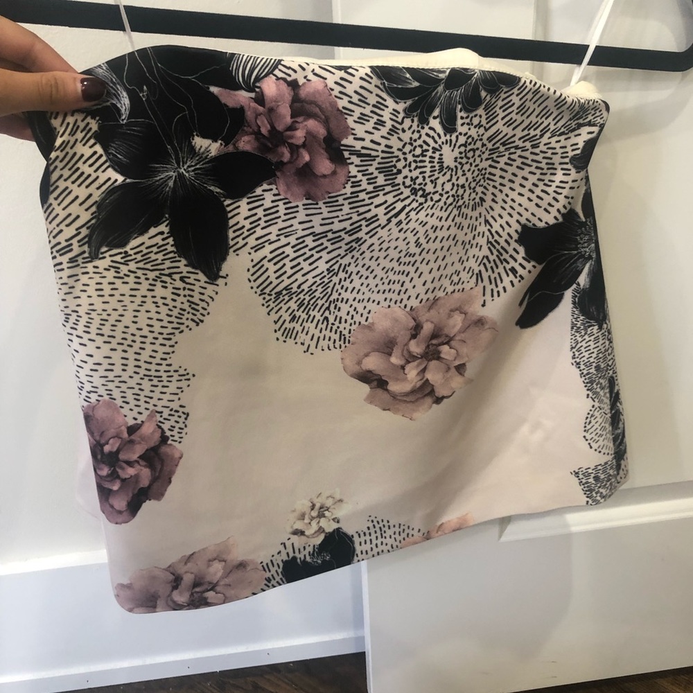 Keepsake flora strapless top